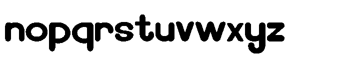 Spiking Regular Font LOWERCASE