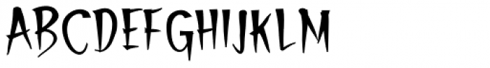 Spiky Font UPPERCASE