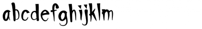 Spiky Font LOWERCASE