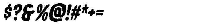 Spine Tinglers 667 Oblique Font OTHER CHARS