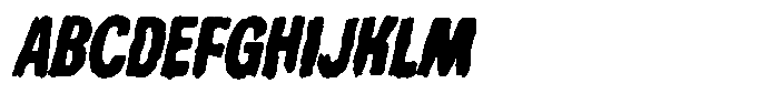 Spine Tinglers 667 Oblique Font UPPERCASE
