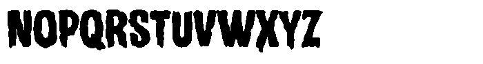 Spine Tinglers 667 Regular Font UPPERCASE