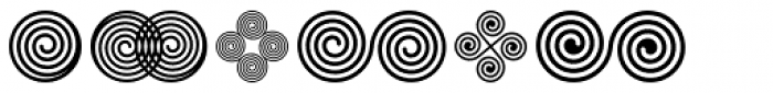 Spiral Ornaments Font UPPERCASE