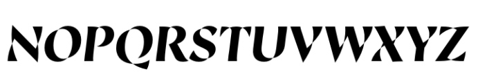 Spirala Display Semi Bold Italic Font UPPERCASE