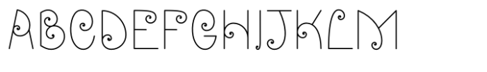 Spiralis Regular Font UPPERCASE