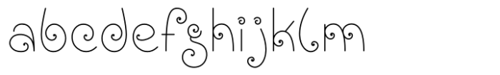 Spiralis Regular Font LOWERCASE