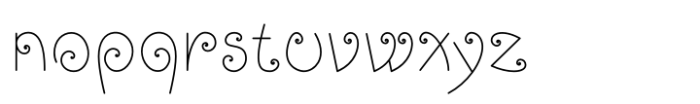 Spiralis Regular Font LOWERCASE