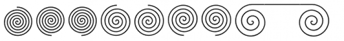 Spiraltwists Font LOWERCASE