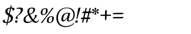 Spirea Italic Font OTHER CHARS