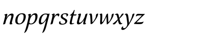 Spirea Italic Font LOWERCASE