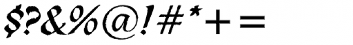 Spirit Italic Font OTHER CHARS