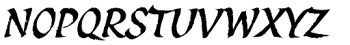 Spirit Italic Font UPPERCASE