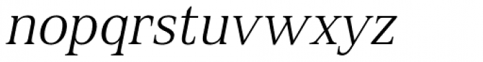 Spitzkant Text Light Oblique Font LOWERCASE