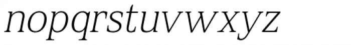 Spitzkant Text Thin Oblique Font LOWERCASE