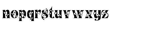 Splash Chrome Font LOWERCASE