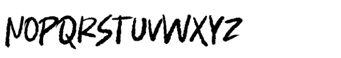 Splashed Font UPPERCASE