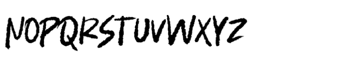 Splashed Font LOWERCASE
