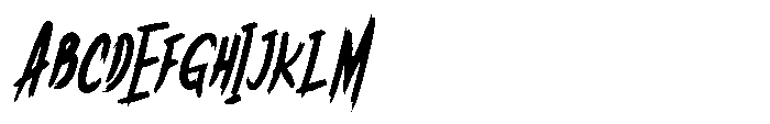 Splatify Oblique Font UPPERCASE