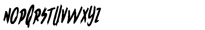 Splatify Oblique Font UPPERCASE
