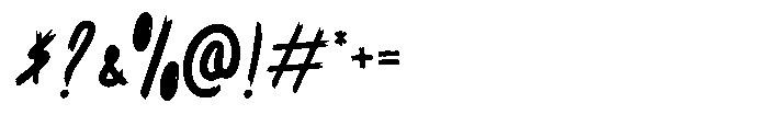 Splatify Regular Font OTHER CHARS