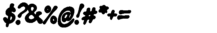 Splatink Bold Font OTHER CHARS