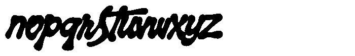 Splatink Bold Font LOWERCASE