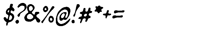 Splatink Light Font OTHER CHARS