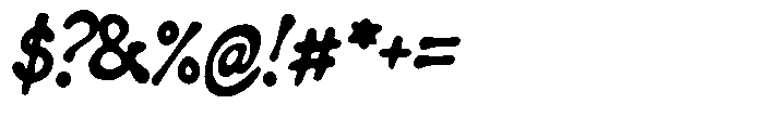 Splatink Regular Font OTHER CHARS