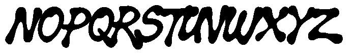 Splatink Regular Font UPPERCASE