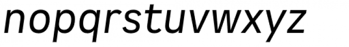 Spock Essential Regular Italic Font LOWERCASE