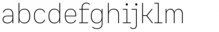 Spock Essential Ultra Light Font LOWERCASE
