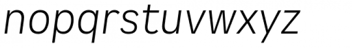 Spock Pro Light Italic Font LOWERCASE