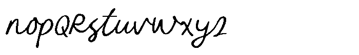 Spontaneous Charm Font LOWERCASE