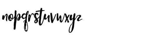 Spoodbrush Bold Font LOWERCASE