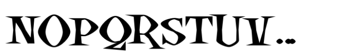 Spooktacular Expanded Font UPPERCASE