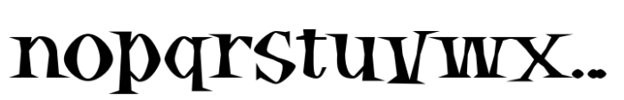 Spooktacular Expanded Font LOWERCASE