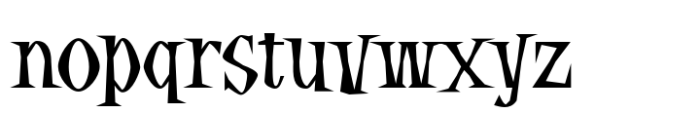 Spooktacular Semi Bold Font LOWERCASE
