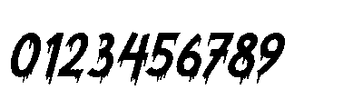 Spooktober Italic Font OTHER CHARS