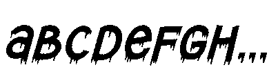 Spooktober Italic Font UPPERCASE