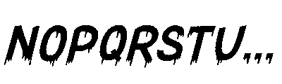 Spooktober Italic Font UPPERCASE