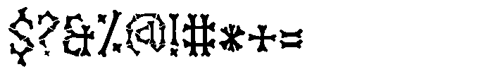 Spooky Bonez Font OTHER CHARS
