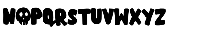 Spooky Dukie Font UPPERCASE