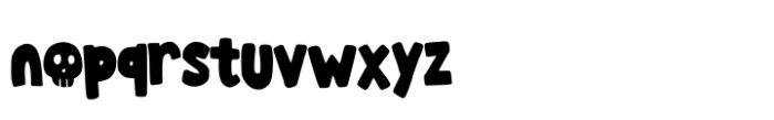 Spooky Dukie Font LOWERCASE