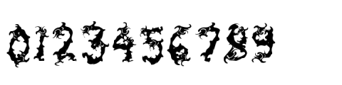 Spooky Flames Regular Font OTHER CHARS