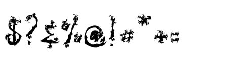 Spooky Flames Regular Font OTHER CHARS