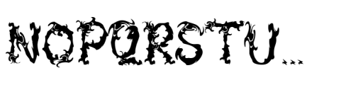Spooky Flames Regular Font UPPERCASE