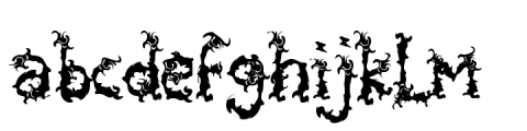 Spooky Flames Regular FONT