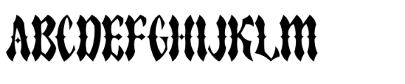 Spooky Frights Regular Font UPPERCASE