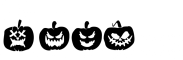 Spooky Halloween Extras Font LOWERCASE