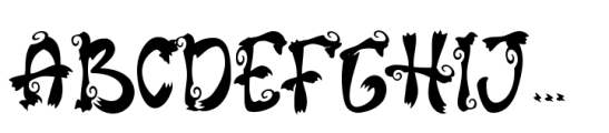 Spooky Halloween Regular Font UPPERCASE